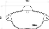 Placute frana Alpine A610; Citroen Xm (Y3), Xm (Y4), Xm Break (Y3), Xm Break (Y4); Renault Clio 2 (Bb0/1/2, Cb0/1/2), Sport Spider (Ef0) SRLine parte