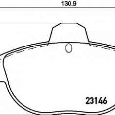 Placute frana Alpine A610; Citroen Xm (Y3), Xm (Y4), Xm Break (Y3), Xm Break (Y4); Renault Clio 2 (Bb0/1/2, Cb0/1/2), Sport Spider (Ef0) SRLine parte