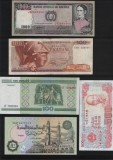 Set 5 bancnote de prin lume adunate (cele din imagini) #65, America Centrala si de Sud