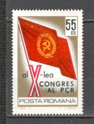 Romania.1969 Congresul PCR CR.199 foto