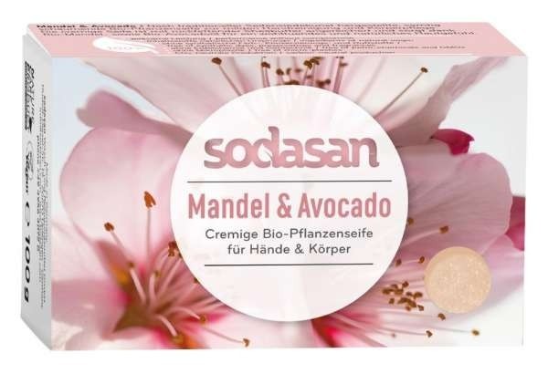 Sapun Crema Bio Migdale si Avocado 100 Gr Sodasan