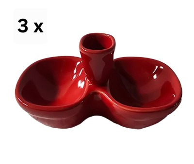 Set 3 solnite, 15 cm, Rosu foto