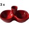 Set 3 solnite, 15 cm, Rosu