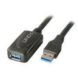 Cablu Lindy USB 3.0, 5m, Active Extensio, &quot;LY-43155&quot; (timbru verde 0.18 lei)