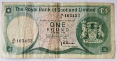 Scotia 1 lira pound 1976 Edinburgh Castle foto