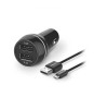 Incarcator auto dual 2x USB ULTRA-RAPID 15.5W 3.1A cu protectie +, Philips