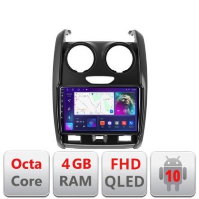 Navigatie Dacia Duster 2012-2019 B-157 Android Ecran QLED octa core 4+64 carplay android auto KIT-157+EDT-E309V3 CarStore Technology foto