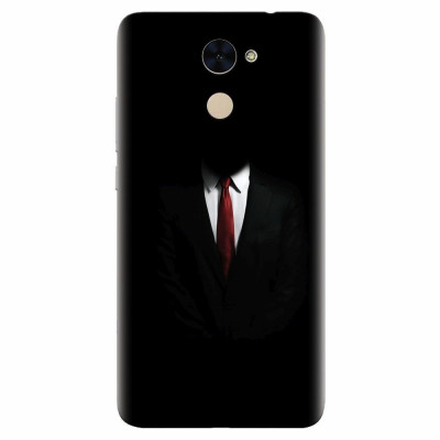 Husa silicon pentru Huawei Y7 Prime 2017, Mystery Man In Suit foto