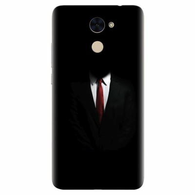 Husa silicon pentru Huawei Enjoy 7 Plus, Mystery Man In Suit foto