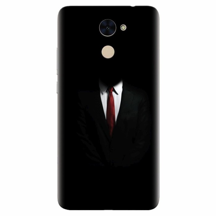 Husa silicon pentru Huawei Enjoy 7 Plus, Mystery Man In Suit