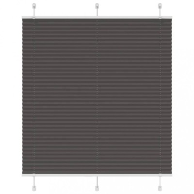 Jaluzea plisată negru 115x150 cm Lățime țesătură 114,4 cm foto
