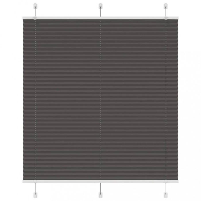Jaluzea plisată negru 115x150 cm Lățime țesătură 114,4 cm