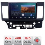 Navigatie Mitsubishi Lancer B-037 Android Ecran QLED octa core 4+64 carplay android auto KIT-037+EDT-E310V3 CarStore Technology