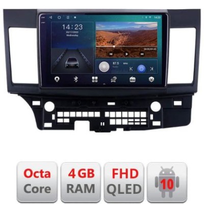 Navigatie Mitsubishi Lancer B-037 Android Ecran QLED octa core 4+64 carplay android auto KIT-037+EDT-E310V3 CarStore Technology foto