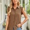 G762-8 Camasa casual fara maneci din material lejer semitransparent