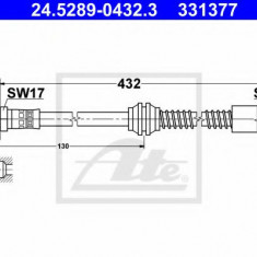 Conducta / cablu frana VW CADDY III Combi (2KB, 2KJ, 2CB, 2CJ) (2004 - 2016) ATE 24.5289-0432.3