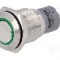 Intrerupator anti-vandalism, ON-(ON), &Oslash;16mm, ONPOW - LAS2-GQF-11E/G24V/S-P