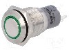 Intrerupator anti-vandalism, ON-(ON), &Oslash;16mm, ONPOW - LAS2-GQF-11E/G24V/S-P