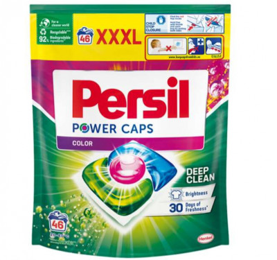 Detergent de rufe capsule Persil Power Caps Color, 46 spalari foto