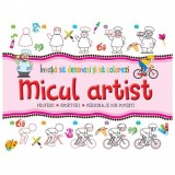 Cumpara ieftin Micul Artist. Invata Sa Desenezi Si Sa Colorezi - Profesii (Roz), - Editura Flamingo