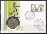Niue 1988 - Jocurile Olimpice - Seul - Steffi Graf medaliată cu aur la tenis, Numis FDC