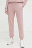 G-Star Raw pantaloni de trening culoarea roz, neted