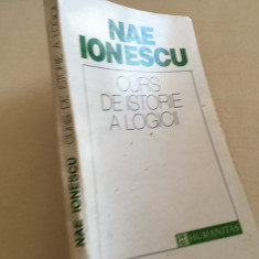 NAE IONESCU,CURS DE ISTORIA LOGICII 1929/'30- INTRODUCERE DE MIRCEA VULCANESCU