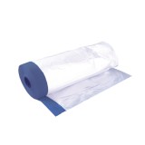Folie protectie cu banda adeziva albastra 140 cm/20 m