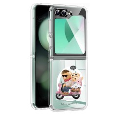 Husa pentru samsung galaxy z flip 6, atasare magnetica, magsafe, follow your heart, clear foto