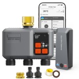 Programator irigatie WiFi 3 zone johgee, tehnologie RF 433MHz 300M, compatibil Alexa, timer automat gradina