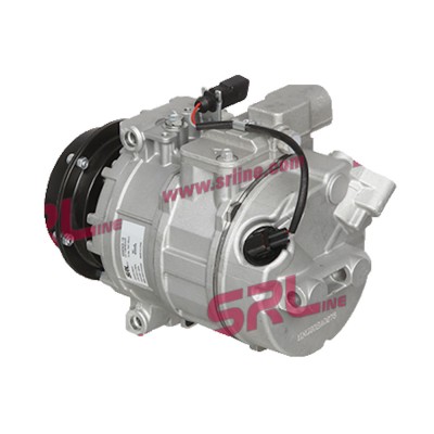 Compresor aer conditionat VW Phaeton (3D2), 2003-2016, motorizare 5.0 TDI, 230kw, diesel, mm, caneluri, de tip Denso: 7SEU17C foto