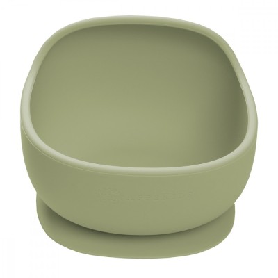 Bol din silicon cu ventuza, appekids, classic - raw green foto