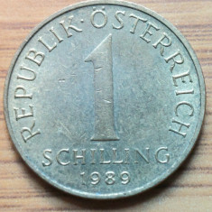 Moneda Austria 1 Schilling 1989