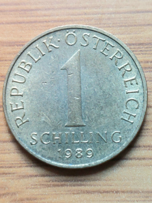 Moneda Austria 1 Schilling 1989