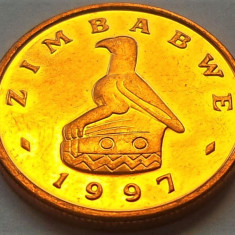 Moneda exotica 1 CENT - ZIMBABWE, anul 1997 *cod 1039 = UNC din SET NUMISMATIC