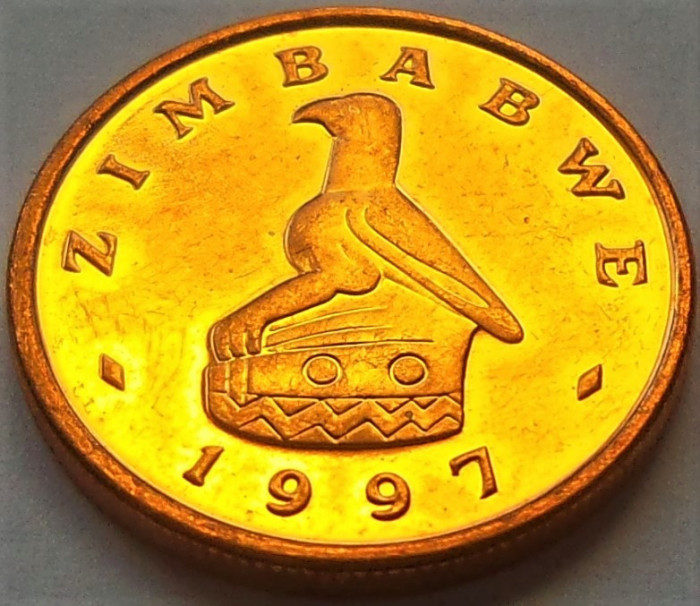 Moneda exotica 1 CENT - ZIMBABWE, anul 1997 *cod 1039 = UNC din SET NUMISMATIC