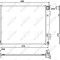 NRF 53057 Radiator, racire motor