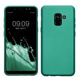 Husa Kwmobile pentru Samsung Galaxy A8 (2018), Verde, Silicon, KWM0000093L011C, Carcasa