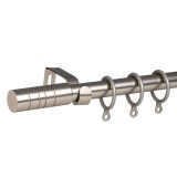 Galerie Perdele Metalică, Extensibilă, Argintiu, 120-210cm, Diametru 16-19mm
