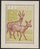 Albania 1962 , Fauna , Caprioara , Cerb , colita dantelata , MNM , Mi.15, Nestampilat