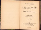 HST C1583 Du fondement de l&#039;induction suivi de psychologie et metaphysique 1896