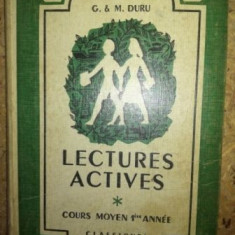 Lectures actives. Cours moyen 1ere annee G&M Duru