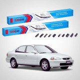 Cumpara ieftin Ștergătoare Honda Civic Gen VI (EJ/EK) Sedan 4U 1995-2001 | Set Față Flat Premium &ndash; TeamCar&reg;