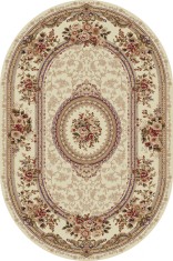 Covor Clasic Lotos 571 Oval - 80x150, Crem, Bej foto