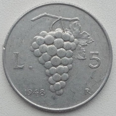 Moneda Italia - 5 Lire 1948
