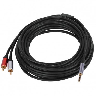 Cablu audio auxiliar, 3 conectori, QHD720, 2 metri, 3.5mm foto