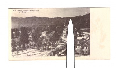CP interbelica mica Sinaia - str. Cantacuzino si Parcul, necirculata foto
