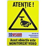 Sticker Autocolant 15 x 20 cm, Importator solutii Supraveghere Video Rovision SafetyGuard Surveillance