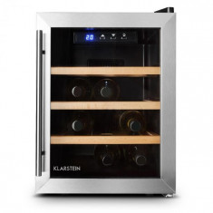 Klarstein LED Klarstein Reserva 12 Uno Vinoteca 12 sticle 33 litri din o?el inoxidabil foto