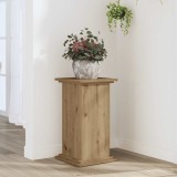 vidaXL Suport de plante stejar artizanal, 33x33x60 cm, lemn prelucrat 852968